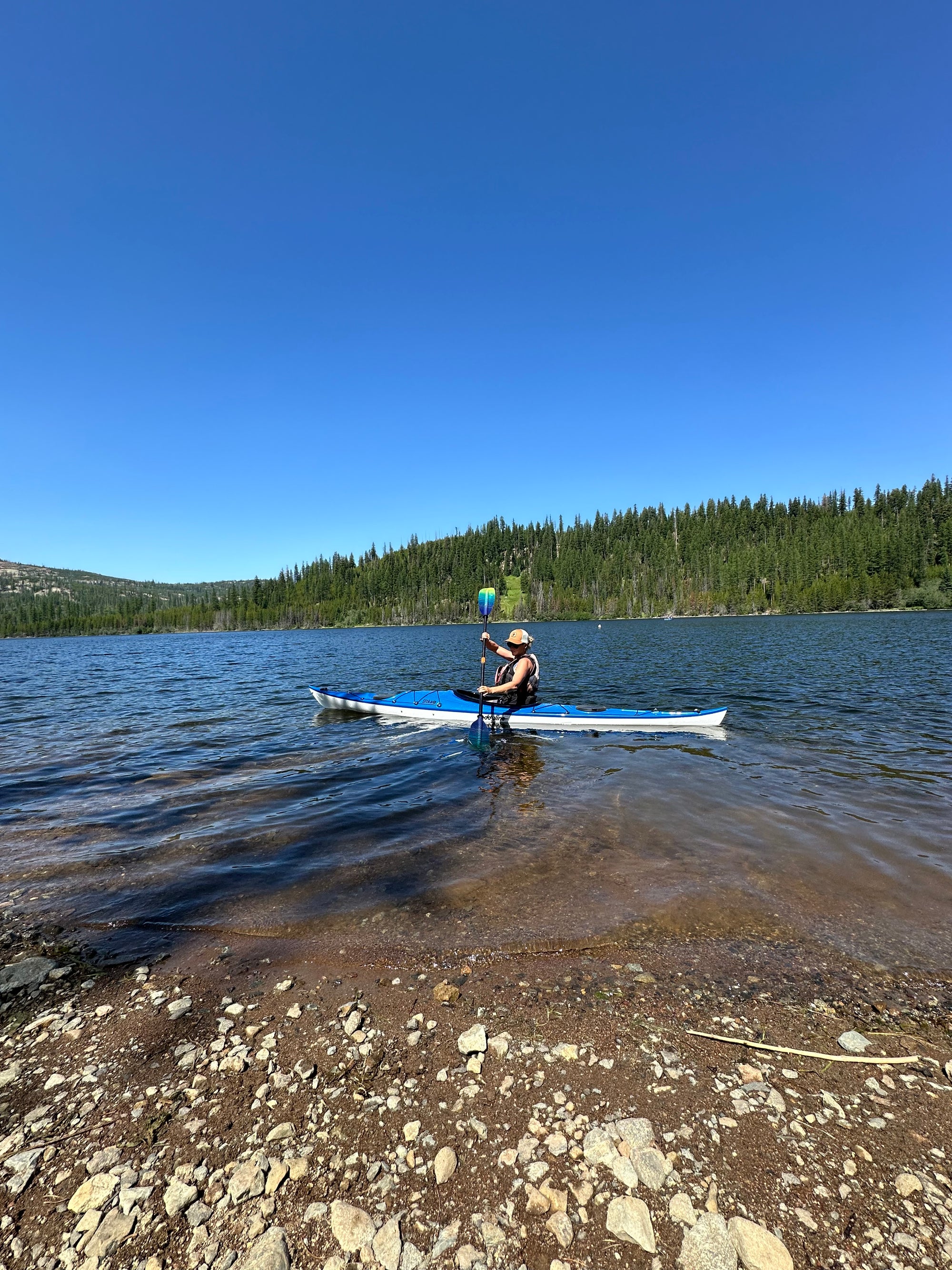 Olive Lake cool enough to be refreshing, warm enough to feel like bath water