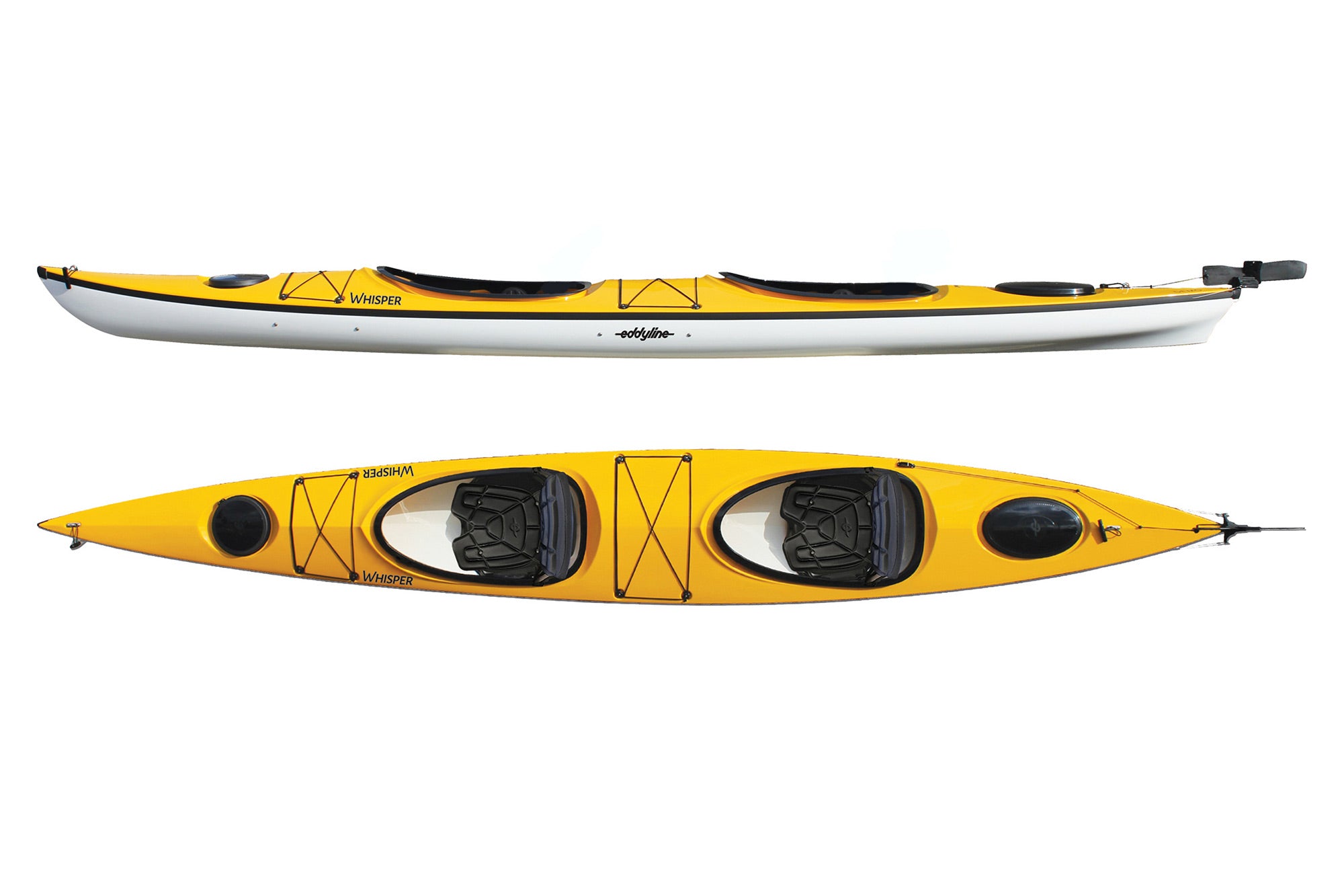 Eddyline Whisper Tandem Kayak, Yellow